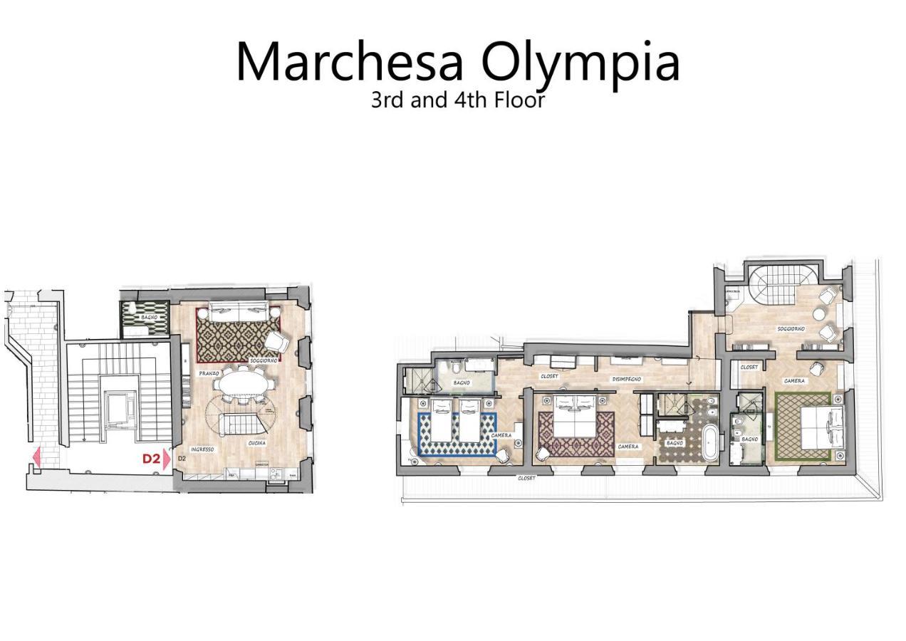 Marchesa Olympia - La Dimora Degli Affreschi Apartment Florence